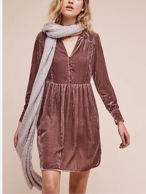Anthropologie - Holding Horses velvet dress
